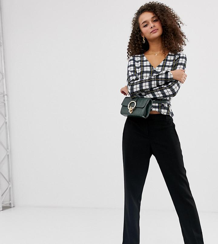 Miss Selfridge Cigarette Pants In Black - Black