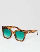 Jeepers Peepers Cat Eye Sunglasses In Tort - Brown