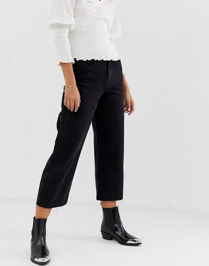Vero Moda Wide Leg Culotte Jean - Black
