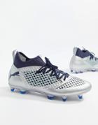 Puma Soccer Future 2.3 Netfit Firm Ground Boots In Silver - Silver