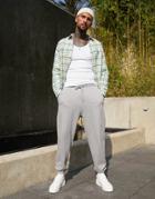 Asos Design Organic Oversized Sweatpants In Gray Heather