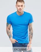 Farah T-shirt With F Logo In Slim Fit In Sierra - Sierra