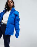 The North Face Padded Waterproof Jacket In Blue - Blue