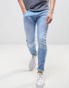 Wrangler Bryson Skinny Jeans High Seas Wash - Blue