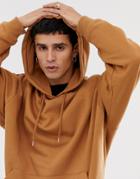 Asos Design Oversized Hoodie In Brown - Brown