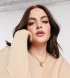 Simply Be Plus Sweatshirt In Oatmeal-neutral