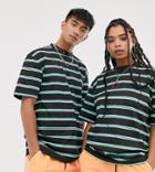 Collusion Unisex Stripe T-shirt - White