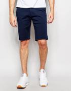 Sisley Five Pocket Shorts In Slim Fit - Navy