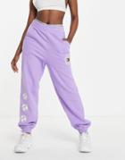 Tommy Jeans Logo Sweatpants In Lilac-purple