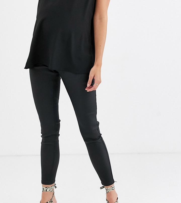 Urban Bliss Maternity High Waisted Coated Jeans