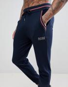 Boss Authentic Joggers With Cuffed Ankle In Regular Fit - Navy