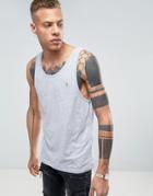 Allsaints Tank With Logo - Gray