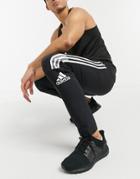 Adidas Sportswear Zne 3 Stripe Sweatpants In Black