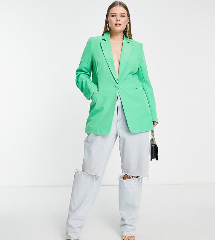 Unique21 Hero Blazer In Green