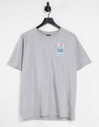 New Balance Stacked Label Logo T-shirt In Gray-grey