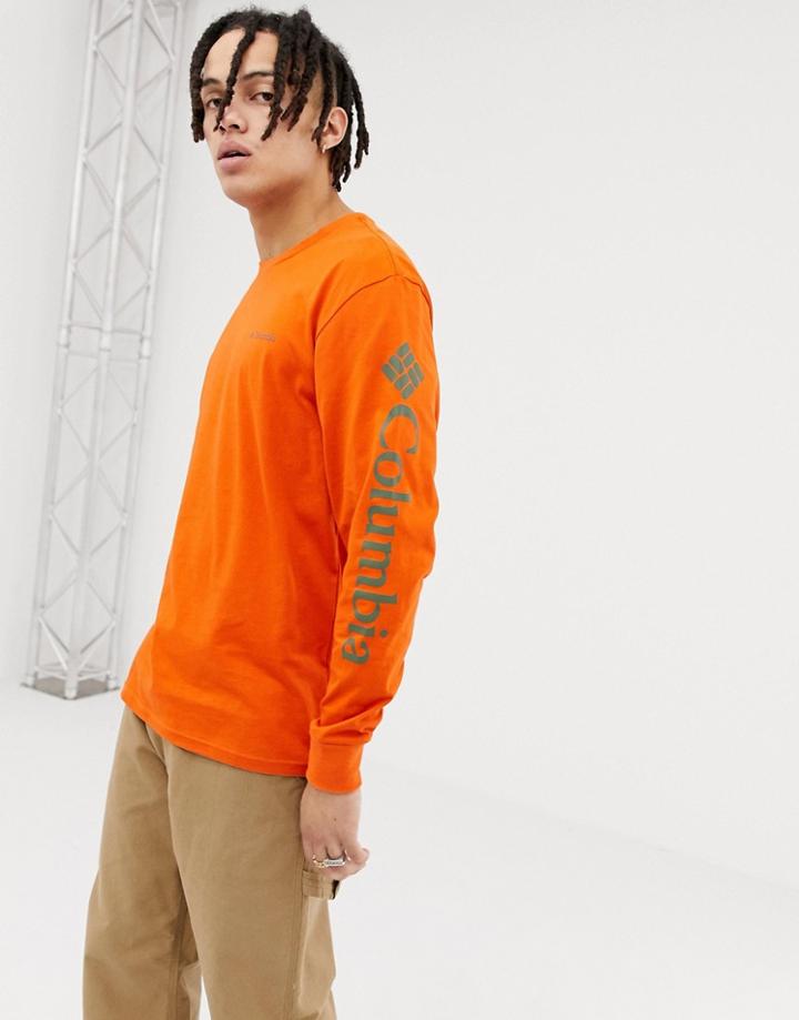 Columbia North Cascades Long Sleeve Top In Orange - Orange
