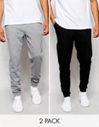 Asos 2 Pack Standard Joggers Save 15%