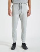 Pull & Bear Sweatpants With Zip Pockets In Gray-grey