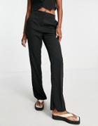 Na-kd Mix Tailored Pants In Black - Black