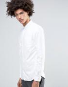 Minimum Jay Classic Oxford Shirt Buttondown In Slim Fit - White