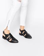 Asos Magnify Flat Shoes - Black