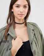 Pieces Choker & Layering Chain Necklace - Black