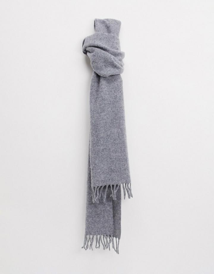 Weekday Orbit Scarf In Gray-grey