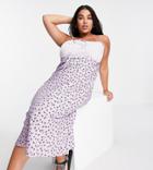 Influence Plus Cami Strap Midi Dress In Mixed Floral Print-multi