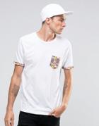 Brave Soul Pinup Pocket T-shirt - White