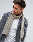 New Look Jersey Scarf In Stone - Stone