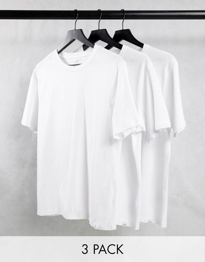 Pull & Bear 3 Pack T-shirt In White