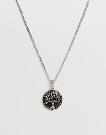 Seven London Tree Pendant In Silver - Silver