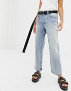 Cheap Monday High Waist Stretch Straight Jean With Recycled & Organic Cotton - Blue