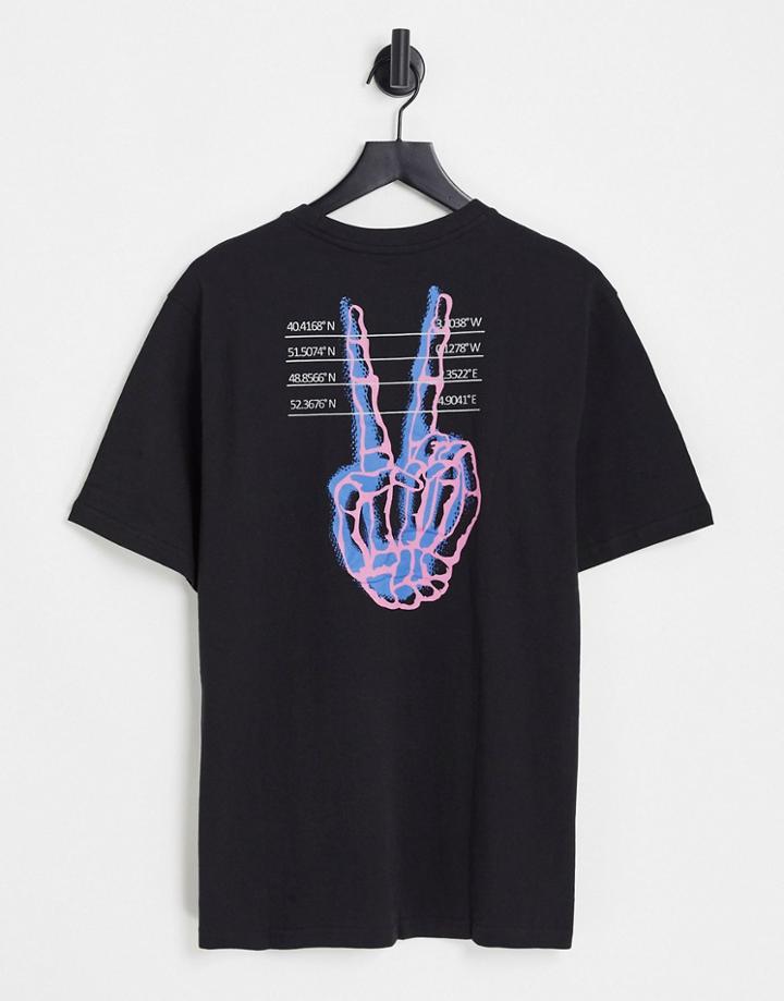 Bolongaro Trevor Sport Oversized T-shirt With Back Print In Black