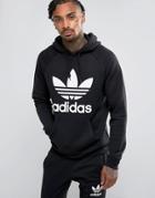 Adidas Originals Trefoil Hoodie In Black Br4852 - Black
