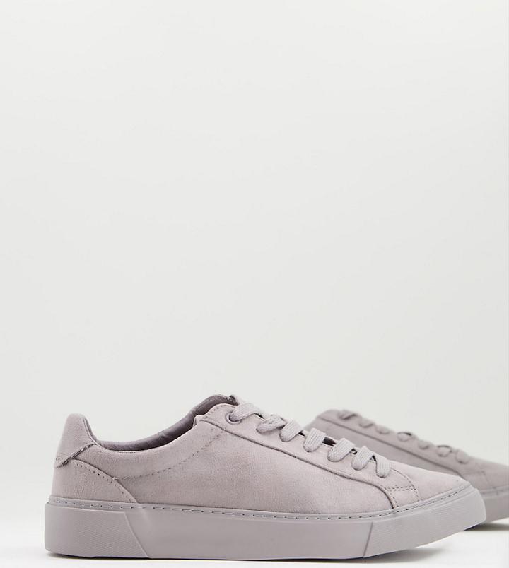 Asos Design Sneakers In Gray-grey