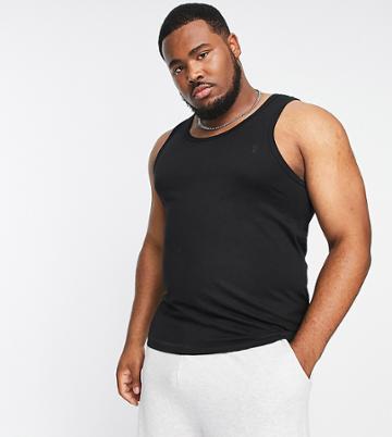 French Connection Plus Tank Top In Black