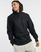 River Island Fleece Hoodie-black