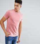 Asos Tall T-shirt With Crew Neck In Pink - Pink