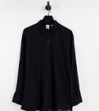 Collusion Oversized Shirt In Black - Part Of A Set