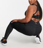 Asos 4505 Curve Icon Run Tie Waist Legging With Pocket-black