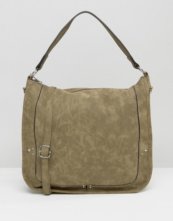 Yoki Shoulder Zip Bag - Green