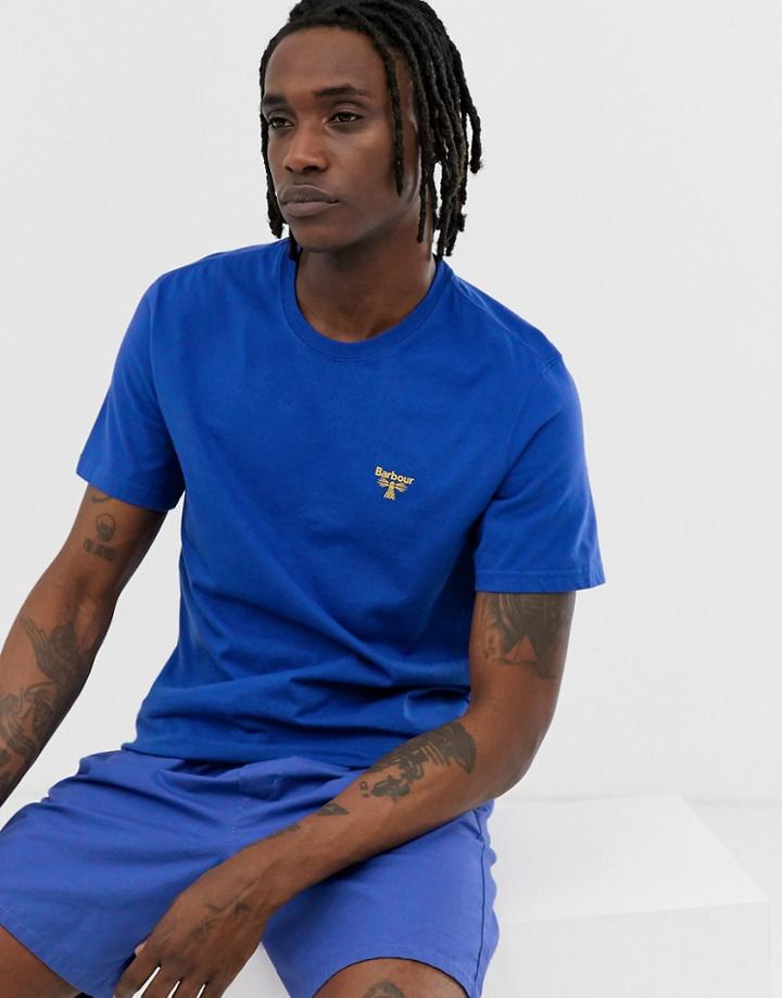 Barbour Beacon Small Logo T-shirt In Blue