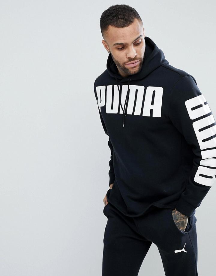 Puma Rebel Hoody Fl In Black 85008701 - Black