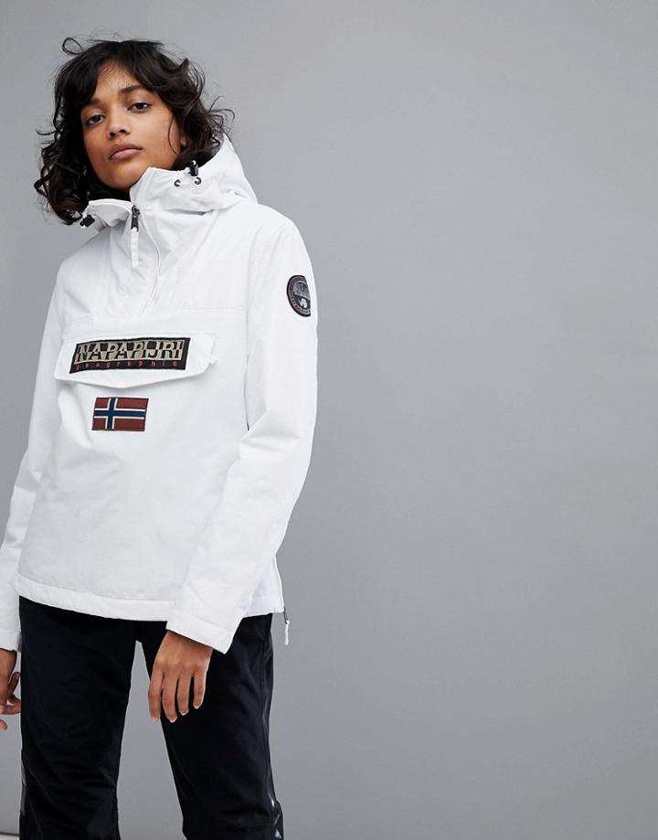 Napapijri Rainforest Winter Jacket In White - White