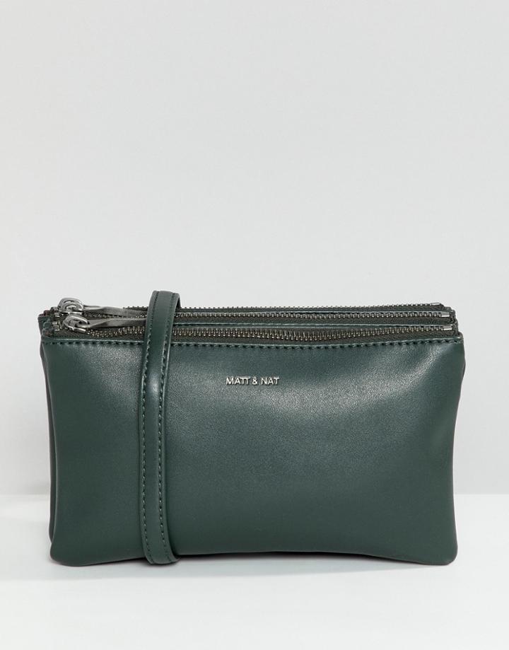 Matt & Nat Triplet Acrossbody Bag - Green