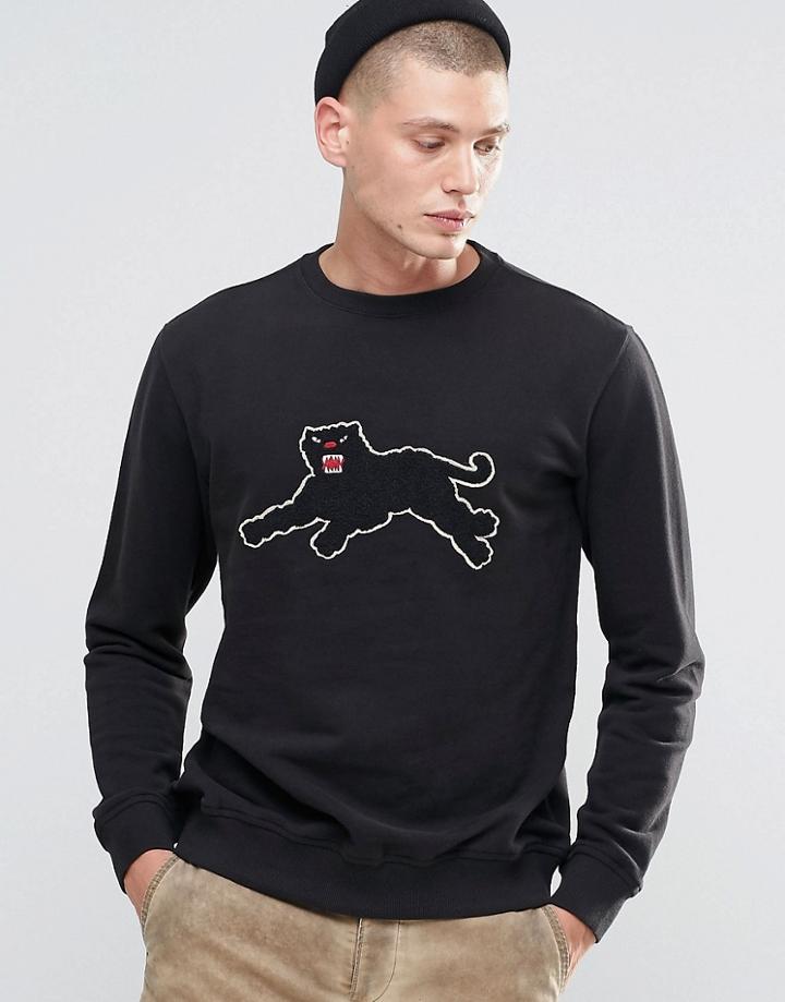 Maharishi No Rel Panther Crew Sweat - Black