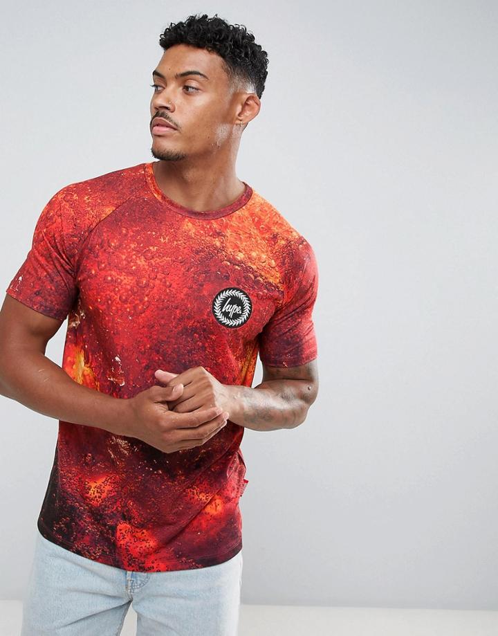 Hype X Coca Cola T-shirt With Bubble Print - Red