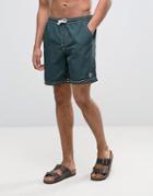 Timberland Small Logo Swim Shorts In Green - Green