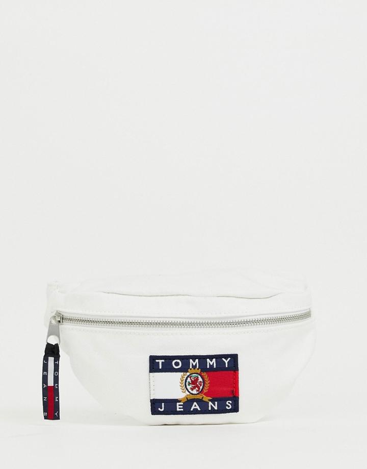Tommy Jeans Capsule Crest Logo Fanny Pack - White